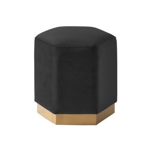 Senio Hexagonal stool Black