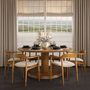 Sia 6-8 Seat Dining Table - Chestnut