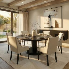 Sia Esstisch 6–8 Sitzplätze – Schwarz