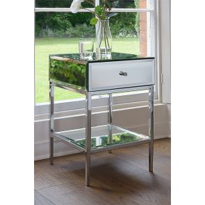Stiletto Mirrored Side Table