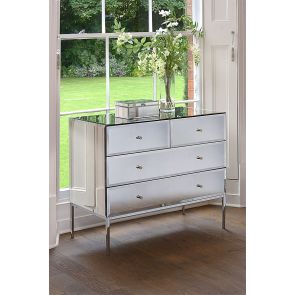 Stiletto Mirrored Chest of Drawers