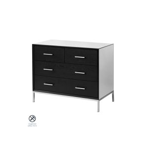 Trio Black Chest of Drawers