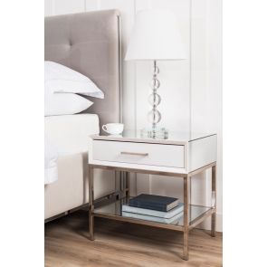 Trio Table de chevet - Blanc