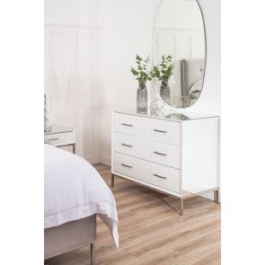 Trio White Chest of Drawers
