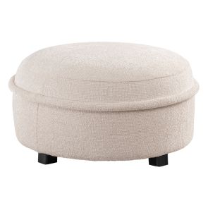 Tubio Stor Fotpall - Ivory Chenille