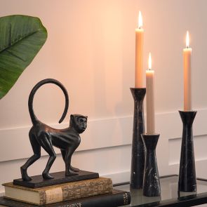 Terza Candle Holders Black 