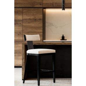 Vista Sgabello da banco - Avorio