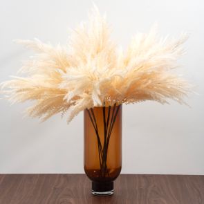 Large Amber Glass Vase