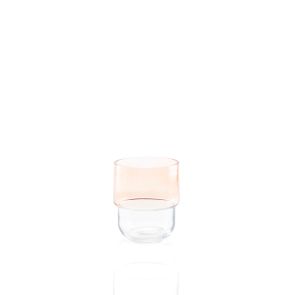 Small Apricot Glass Vase
