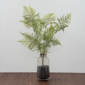 Large Dove Grey Glass Vase
