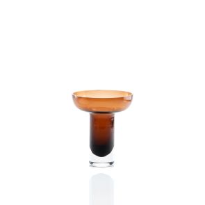 Medium Cognac Glass Vase