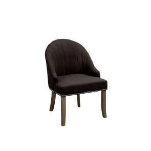 Kariss Black Upholstered Occasional Chair