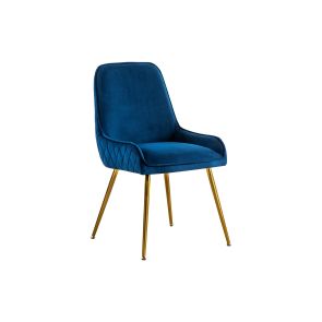 Watson Sedia da pranzo - Blu inchiostro - gambe in ottone