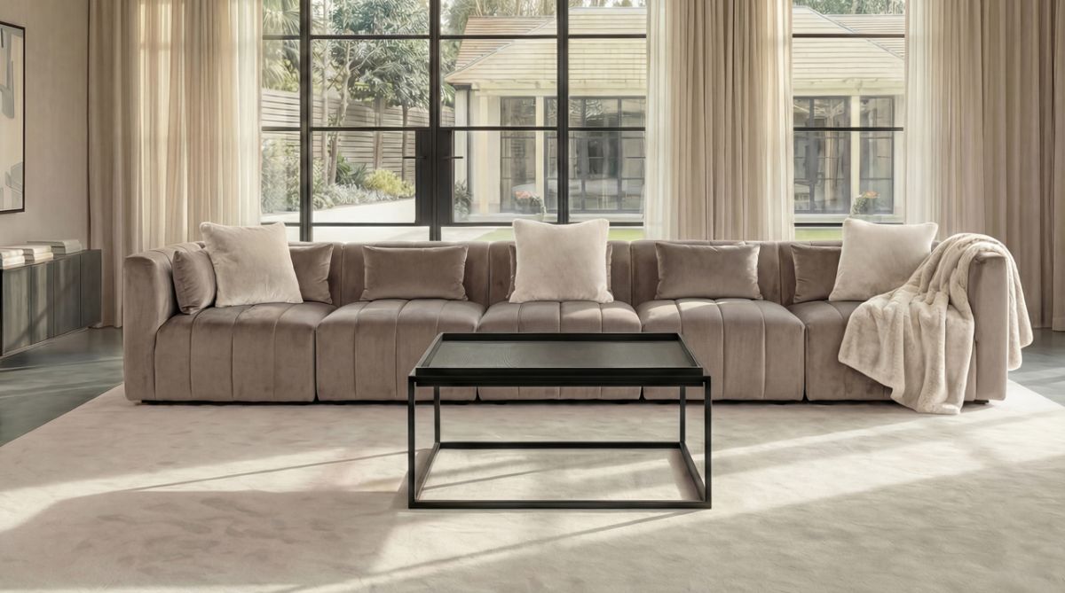 Essen Five Seat Sofa – Taupe / My-Furniture