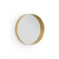 Alana Round Mirror – Brass