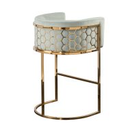 Alveare Thekenhocker - Messing – Jadegrün
