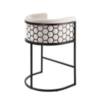 Alveare Taburete de mostrador Tiza - Negro 