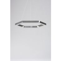 Alveare Suspension LED en chrome