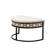Alveare Repose-pied, base noire - Craie