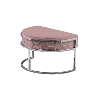 Alveare Repose-pied, base argent - Rose