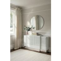 Anastasia Copritermosifone - Vetro bianco e Argento - Regolabile