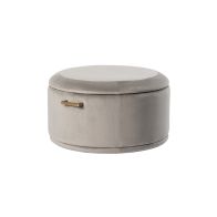 Aria Ottomana salvaspazio - Grigio tortora - Ottone e Argento  
