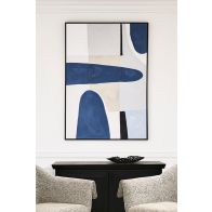Blue Notes Eins - Handgemalte Wandkunst