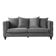 Ascot 3-Sitzer Sofa - Feuersteingrau