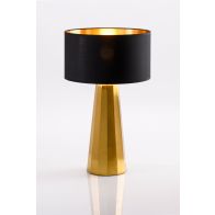 Docena Lampada da tavolo - Nera/Ottone