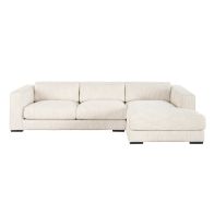 Dolce Sofá rinconero de mano derecha - Lino Natural