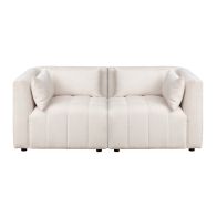 Essen 2-Sitzer Sofa - Elfenbeinfarbenes Chenille