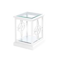 Etienne White Side Table 