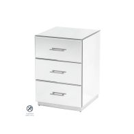 Harper Table d'appoint en miroir, détails argent
