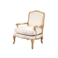 Le Brun Poltrona stile Francese in Rovere patinato - Avena