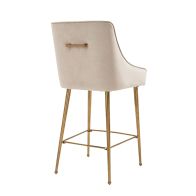 Mason sgabello - Gesso - Oro spazzolato