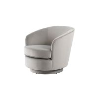 Melville Chaise pivotante - Gris colombe