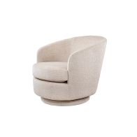 Chaise pivotante Melville – Taupe clair