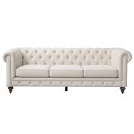 Monty Three Seat Sofa - Chalk