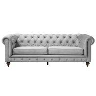 Monty Three Seat Sofa - Dove Grey