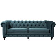 Monty 3-Sitzer Sofa - Pfauenblau