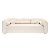 Munich Three Seat Sofa – Ivory Chenille 