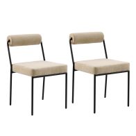 Set of 2 Nosta Dining Chairs – Sable