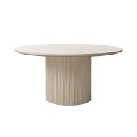 Ophelia Eettafel Rond Eiken Grijs Gewassen