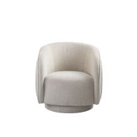 Orla Fauteuil Pivotant – Travertin