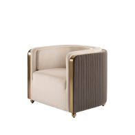 Ozman Fauteuil - Craie/Vison