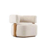 Pax Accent chair - Light Taupe - Chestnut