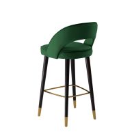 Rossini Sgabello da bar - Verde bottiglia - Ottone