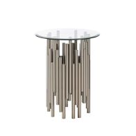 Rubell Silver Side Table