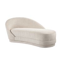Selini Chaise Longue Licht Taupe Chenille