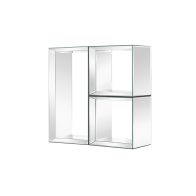 Uno - Mirrored Wall Shelves - 2 Square & 1 Rectangle